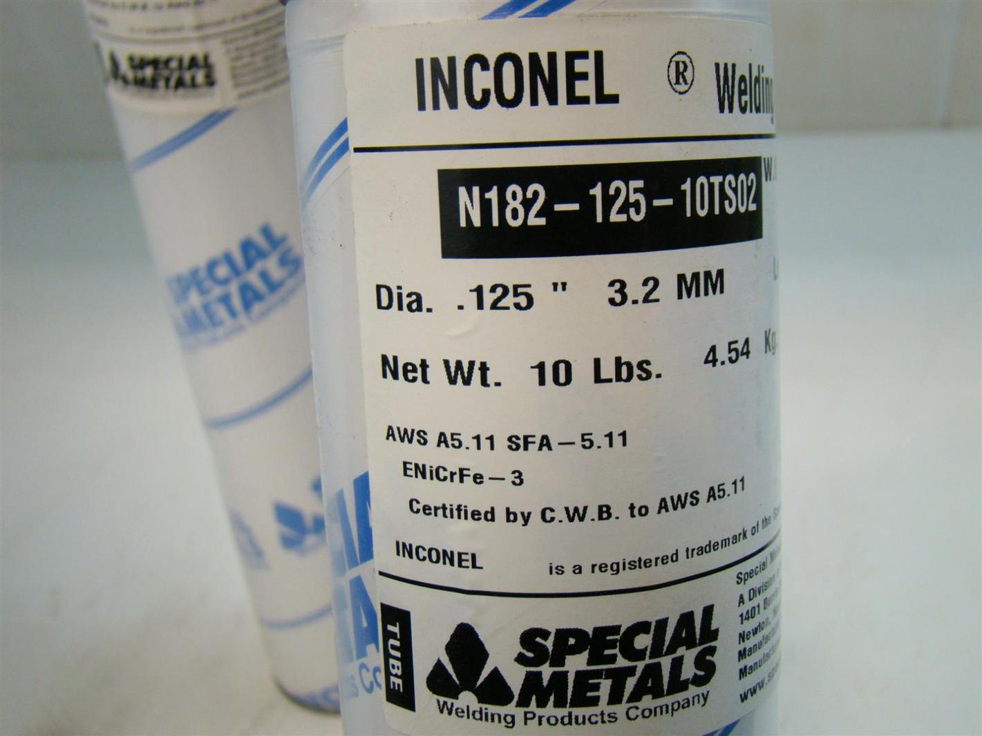(3) Special Metals Inconel Welding Rod .125" 3.2MM N18212510TS02 eBay