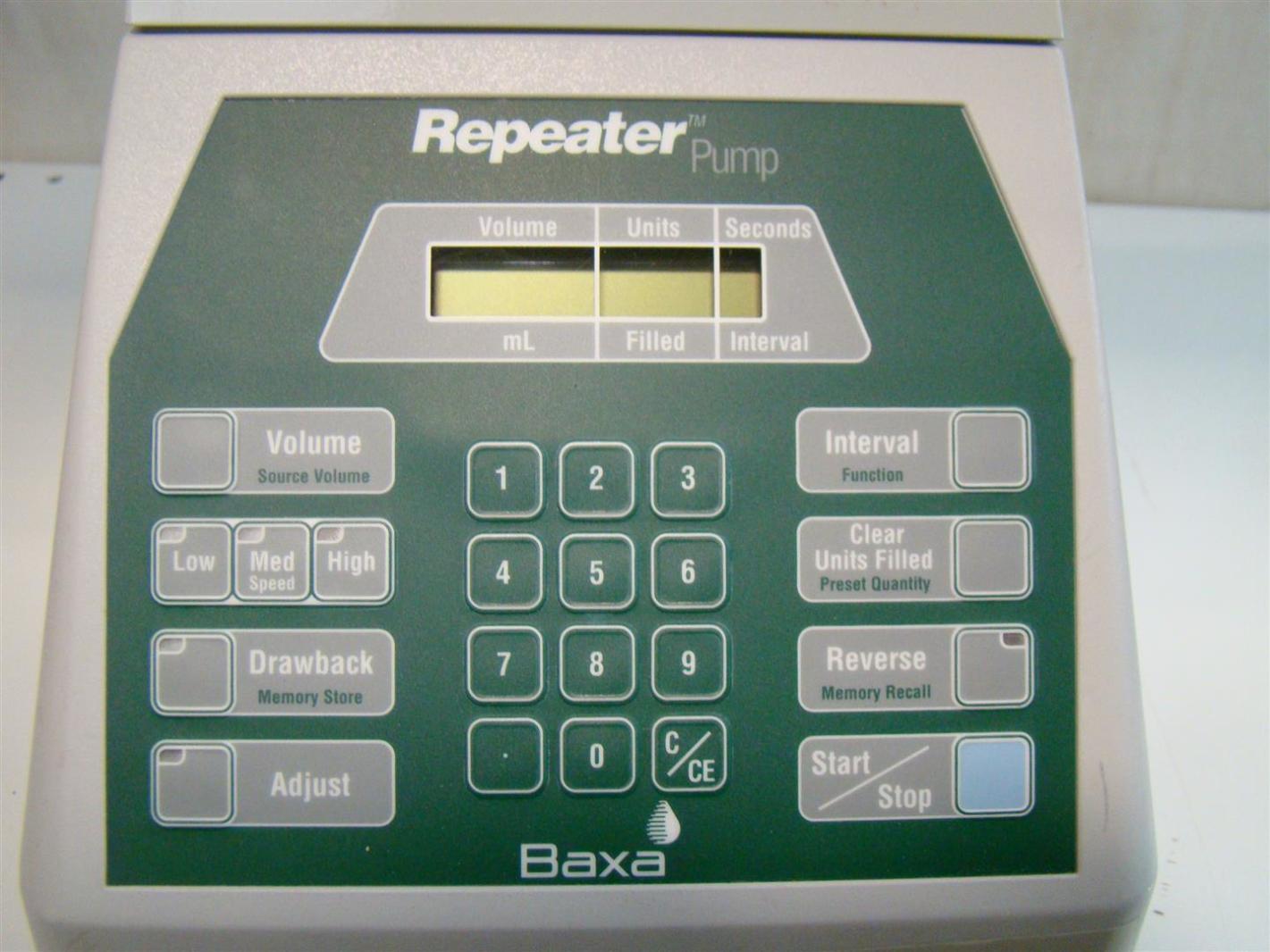 Baxa Repeater Automatic IV Fluid Transfer Medical Lab Pump 120V 3A