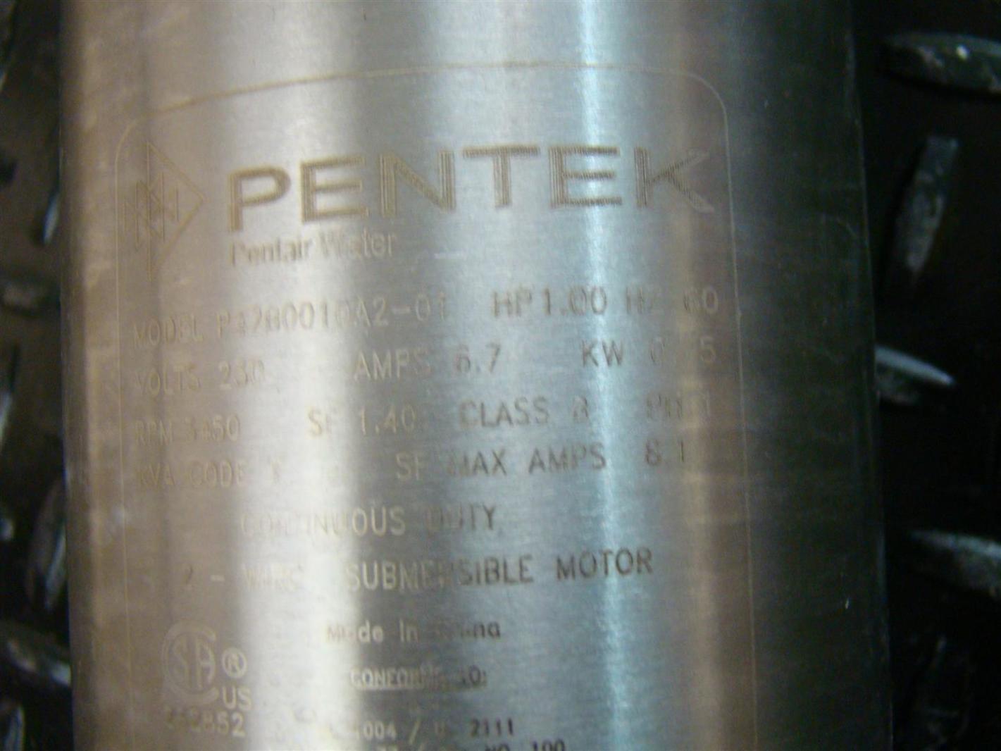 Signature 2000 STARite Submersible Well Pump 1HP 5GPM 2Wire 1PH