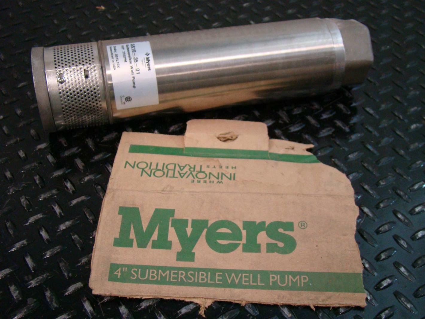 Myers 4" Submersible Well Pump 1HP SS103501 eBay