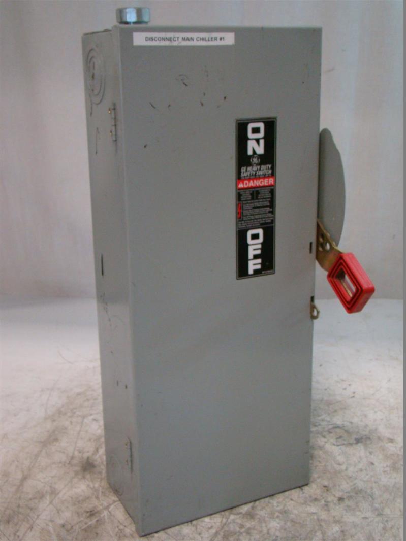 GE Heavy Duty Safety Switch 100Amp 600Vac 75HP 10 TH3363 eBay