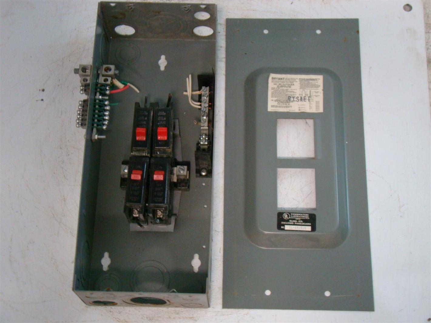 Bryant indoor Panel 125A 48 FLN, SLN eBay