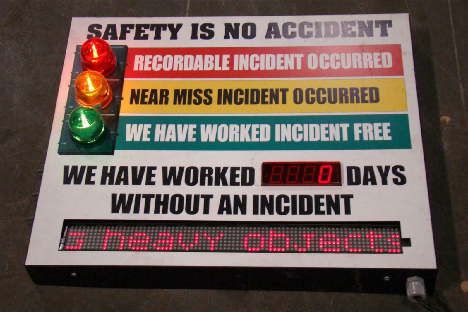 Recordable Incident Signal Scoreboard Electric Sign 120V HG 378995 eBay