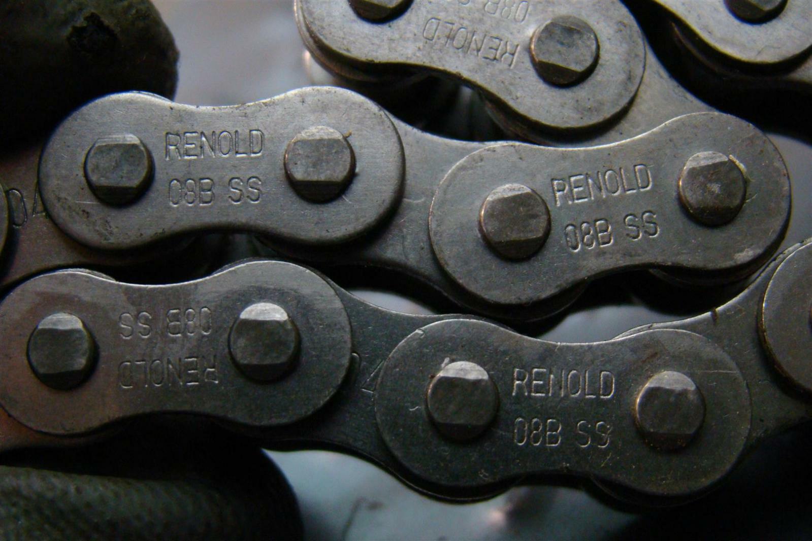 Renold 8" Stainless Steel Roller Chain 08B SS