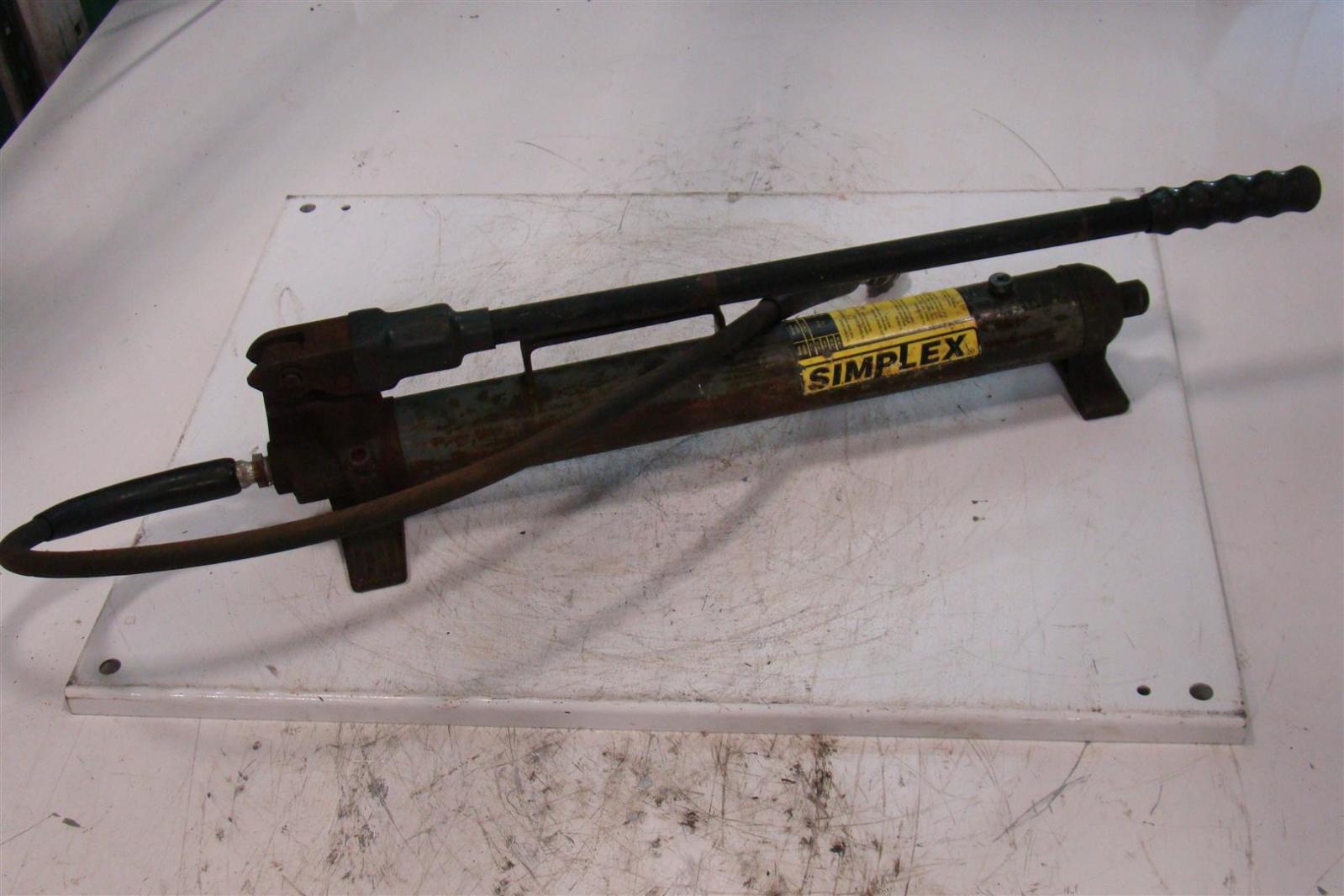 Simplex Hydraulic Hand Pump 10,000psi i P20,P22,P41,P42,P70 eBay