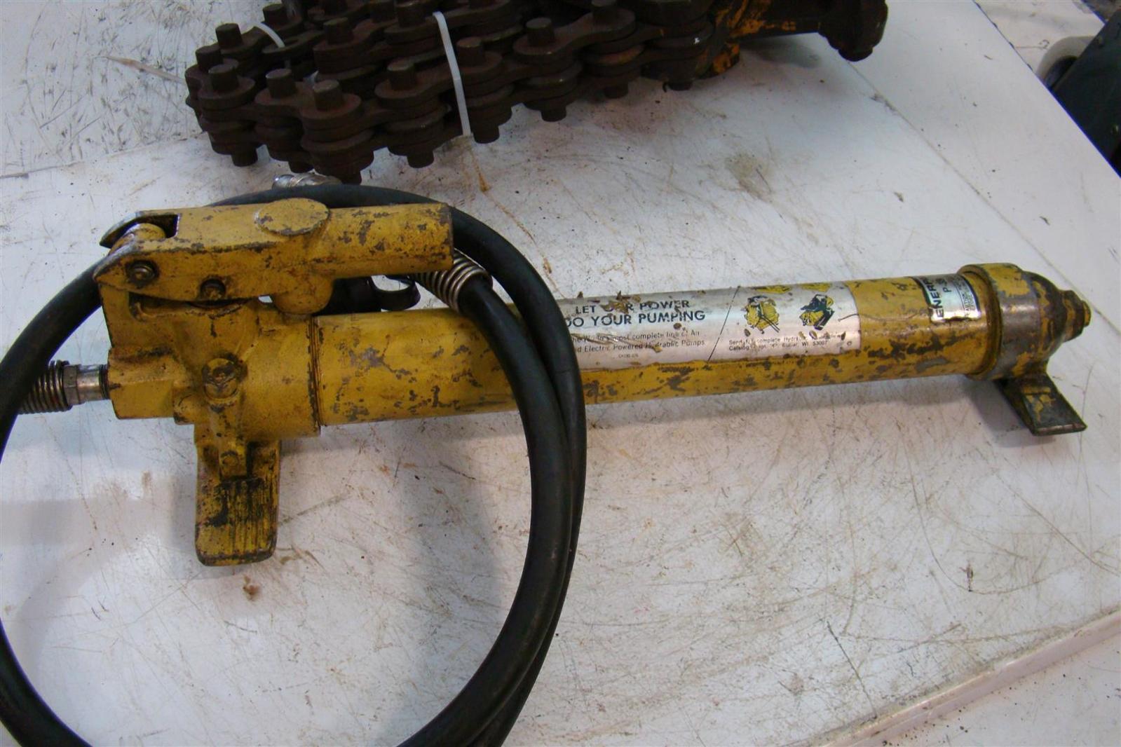 Wheeler Heavy Duty Hydraulic Pipe Cutter,Enerpac Hand Pump 2893 P39