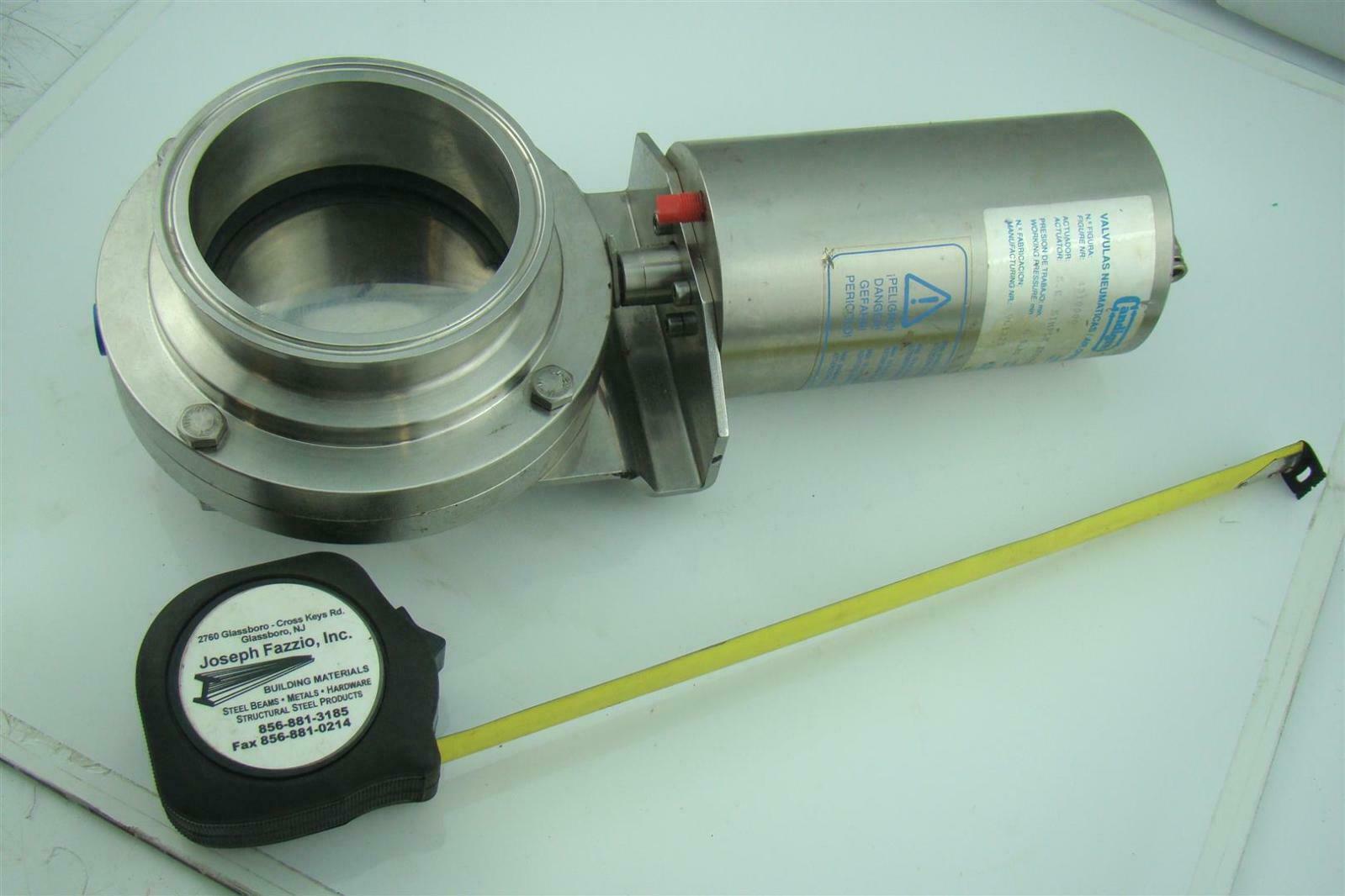 CANDIGRA PNEUMATIC AIR TRI CLAMP BUTTERFLY VALVE 4" 4310000 eBay