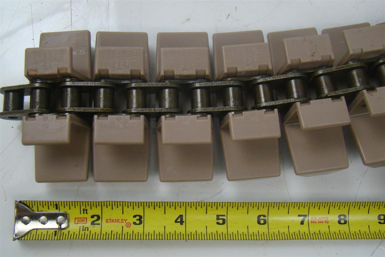 REXNORD TABLE TOP CHAIN CONVEYOR BELT 3.7" WIDE X 10' LONG eBay