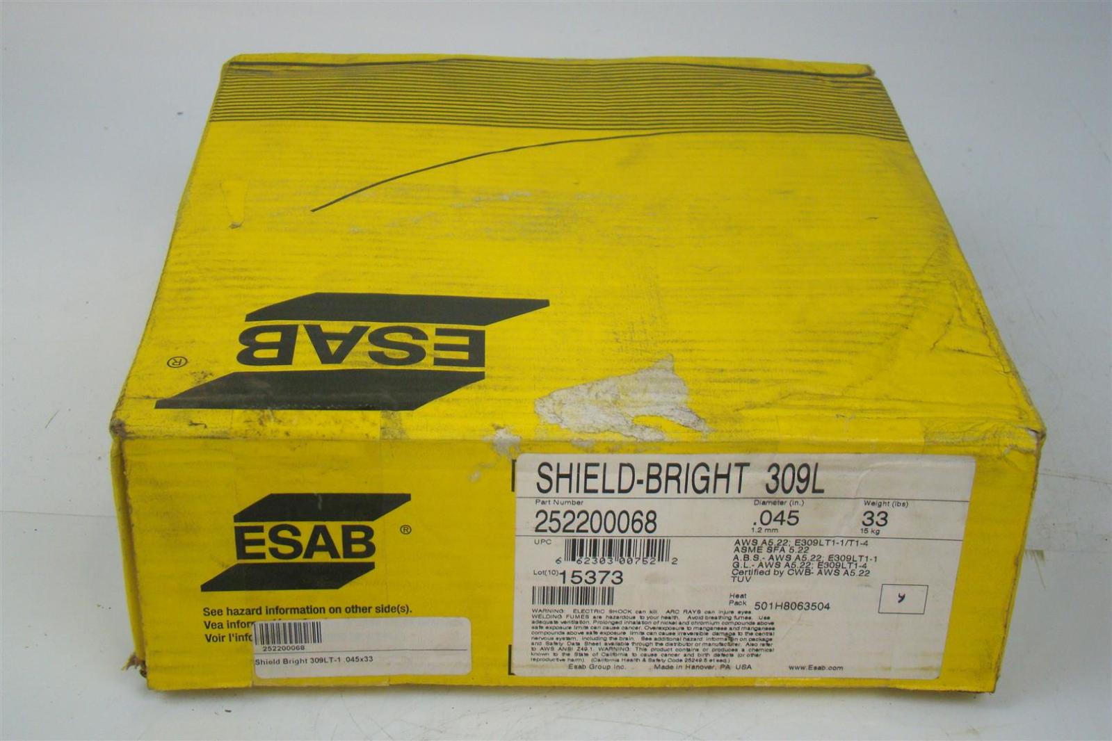 ESAB SHIELDBRIGHT 309L WELDING WIRE .045" eBay
