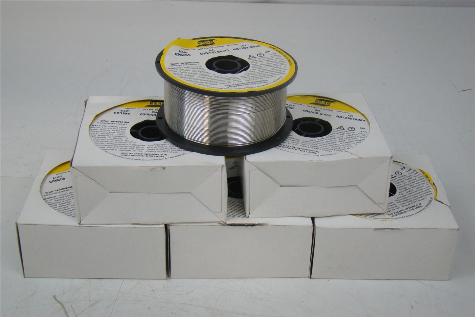 (6) ESAB ALLOY ER5356 WELDING WIRE .035" (CONTAINS 6 SPOILS) eBay