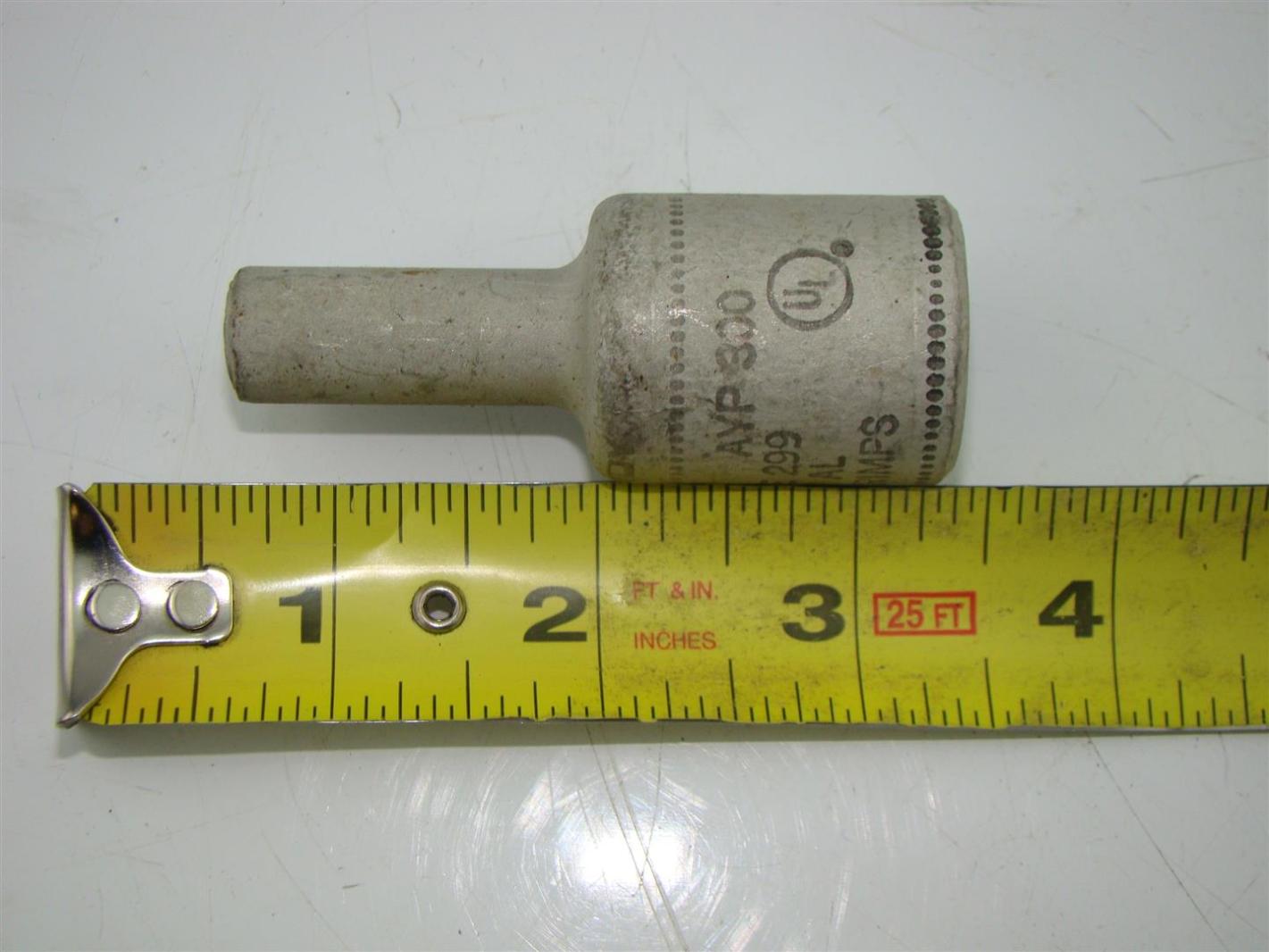 BURNDY TERMINATION COMPRESSION PIN DIE 299 300 MCM AL OVERLAP CRIMPS