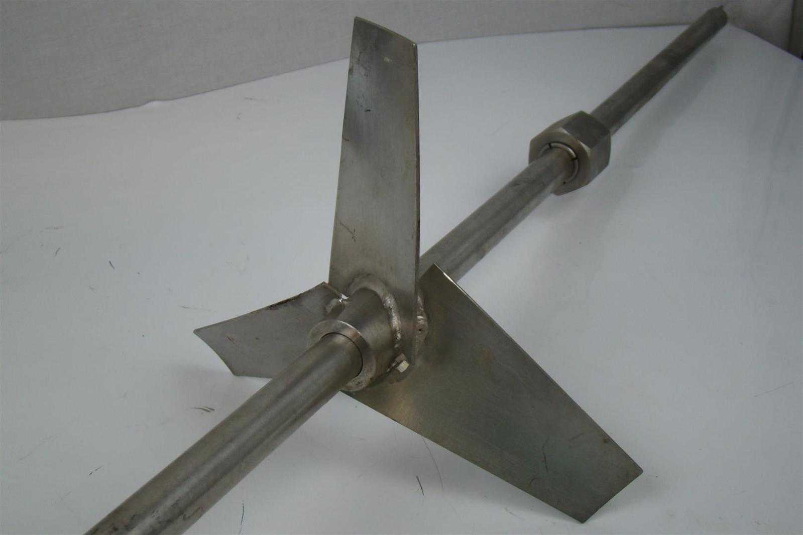 Sanitary 56" Stainless Steel Mixer with 5.5" blades 1" Shaft eBay