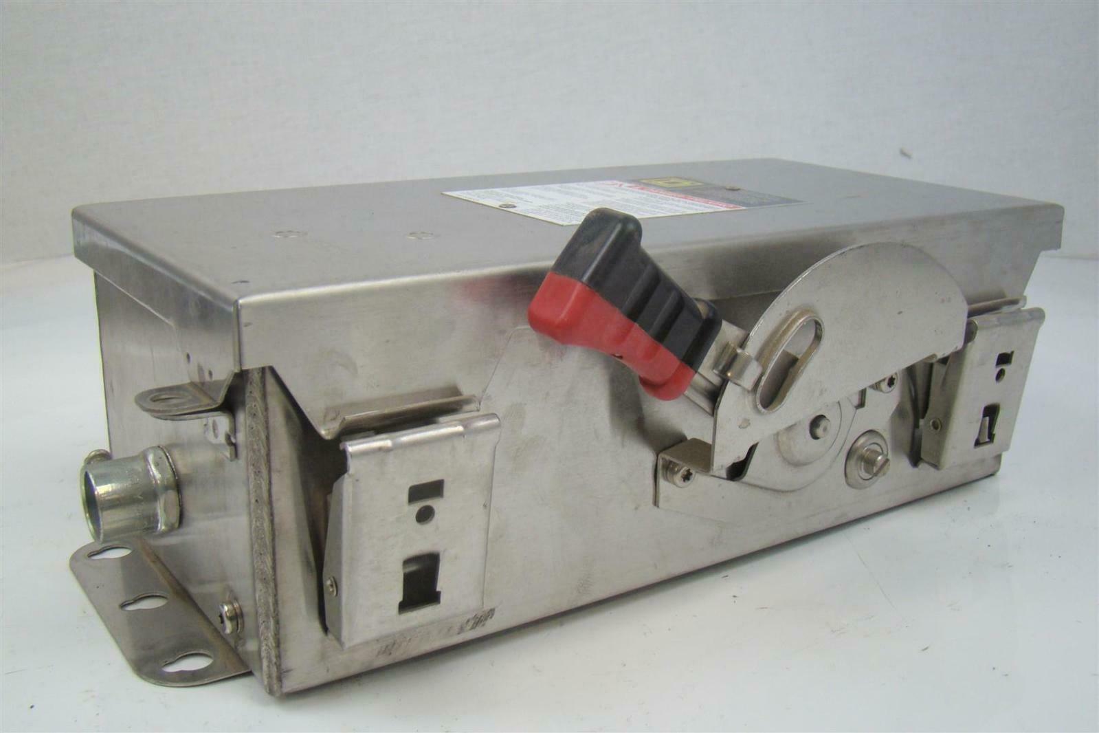 Square D Stainless Steel Heavy Duty Safety Switch 600Vac 30A HU361DS eBay