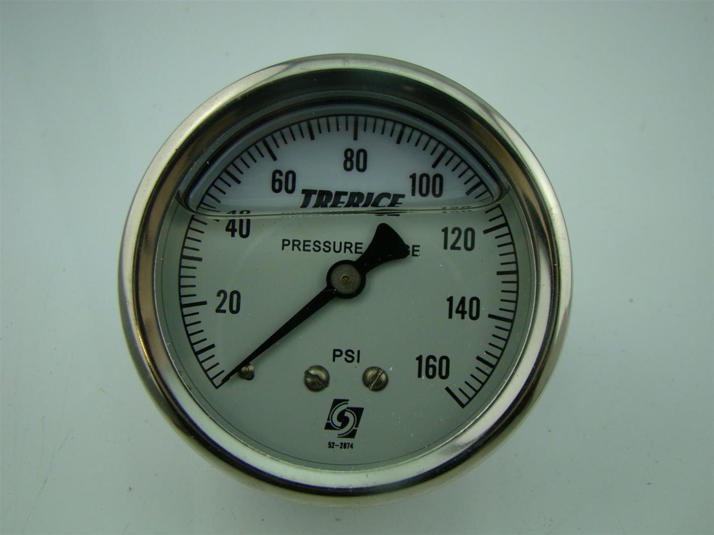 TRERICE PRESSURE GAUGE MAX PSI = 160