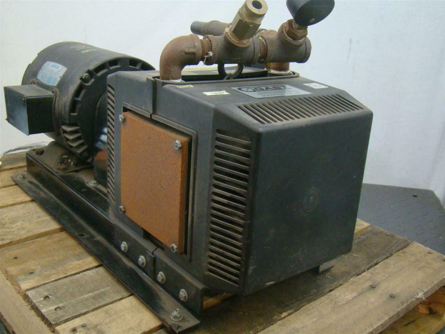 Gast oilless rotary vane Vacuum pump 3/4" NPT 230/460v eBay