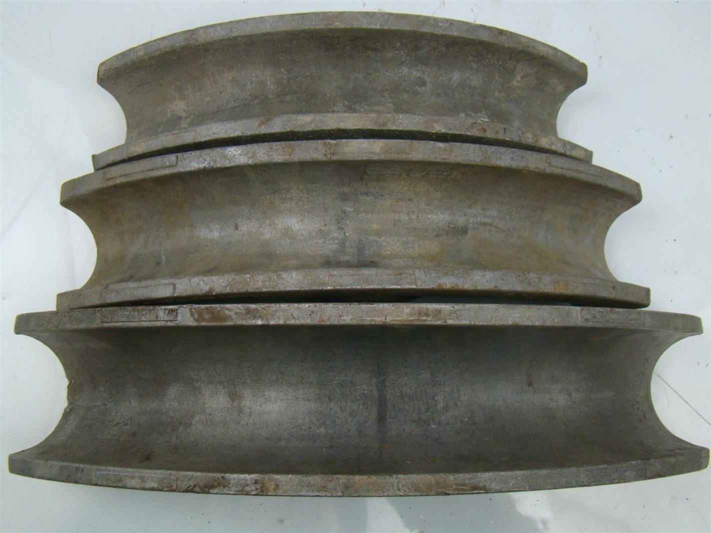 (5 PC SET) Blackhawk Pipe Conduit Bender Dies 11/4" 11/2" 2" 21/2" 3