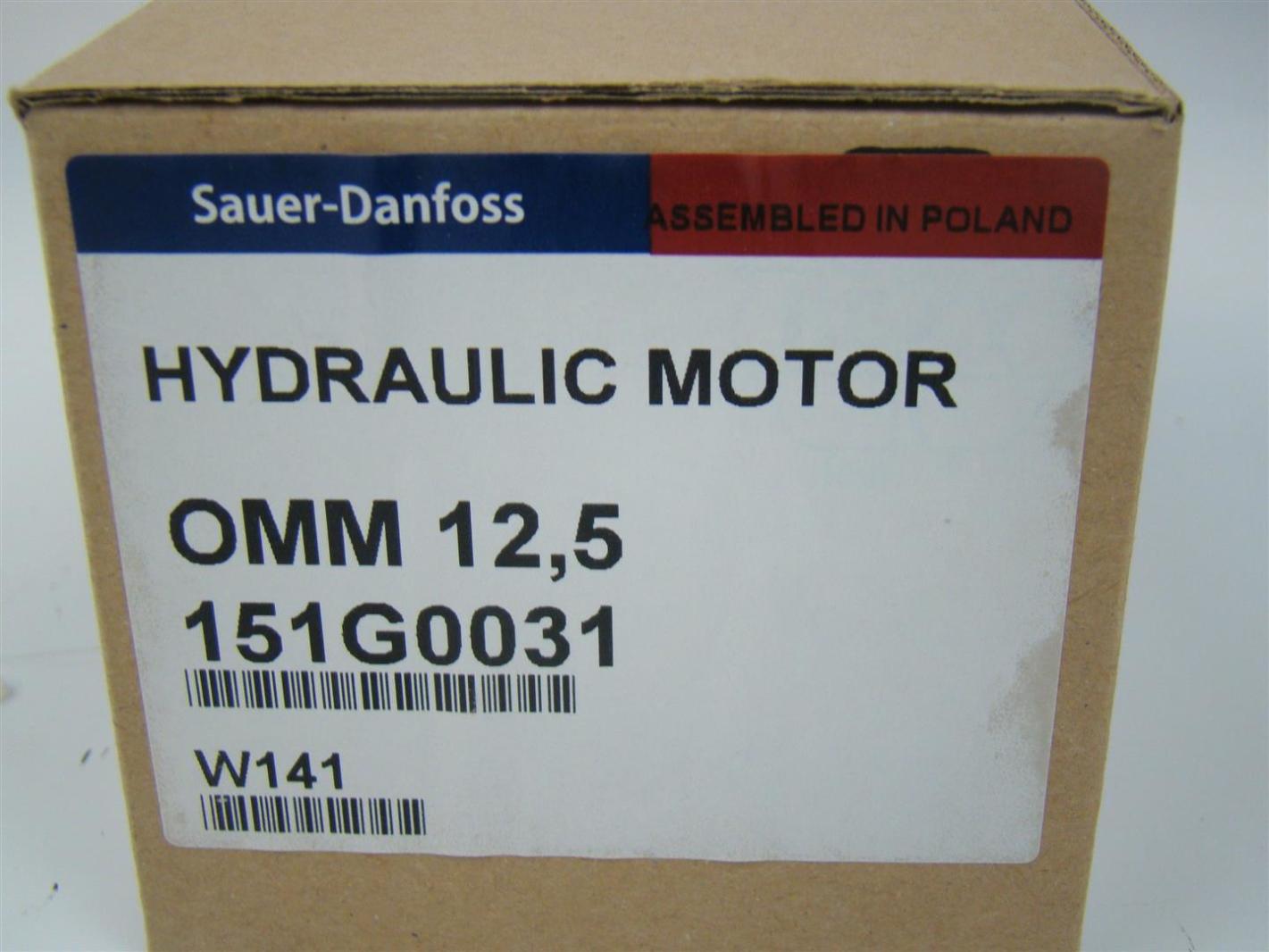 SAUER DANFOSS HYDRAULIC MOTOR OMM 12,5 .63 SHAFT 151G0031