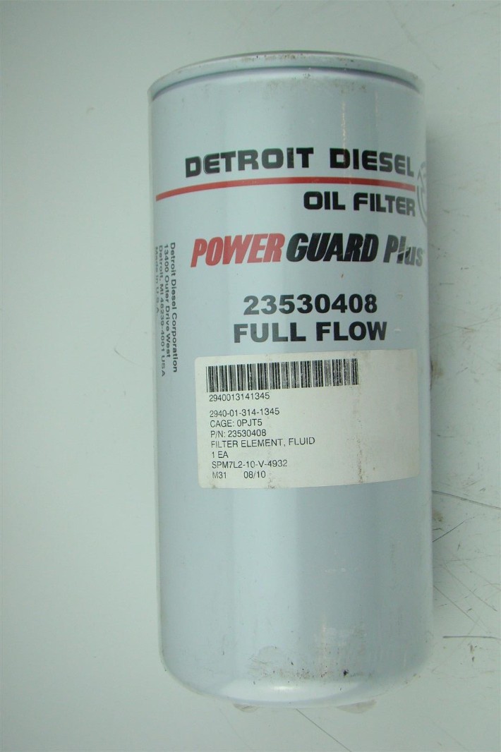 Detroit Diesel Oil Filter Power Guard Plus 23530408 Full Flow