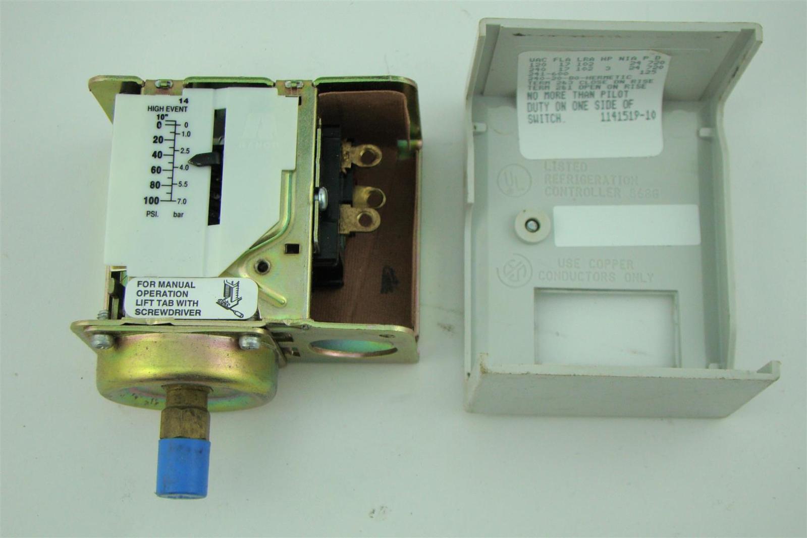 Ranco HIGH PRESSURE CONTROL 100400PSI PRESSURE SWITCH GAUGE 114151910