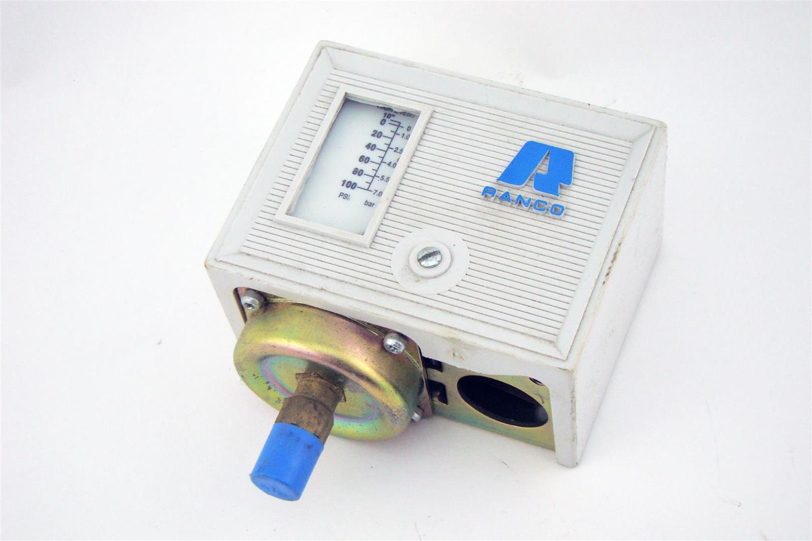 Ranco HIGH PRESSURE CONTROL 100400PSI PRESSURE SWITCH GAUGE 114151910