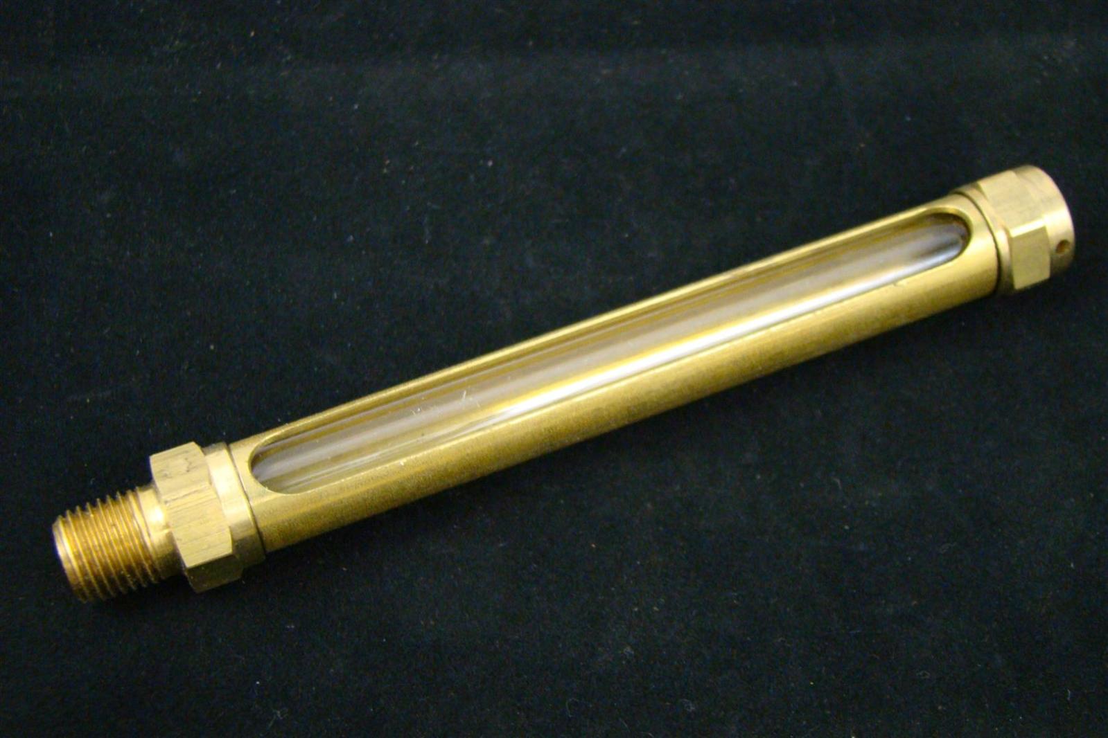 Lube Devices Straight Oil Gage Brass Sight Glass 1/4"NPT G3072 eBay