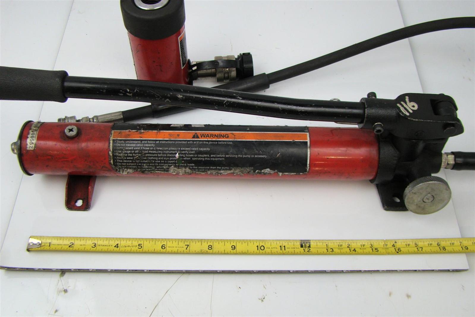 BVA 15 Ton Hydraulic Cylinder Porta Power Jack 10,000 Psi H1502 eBay