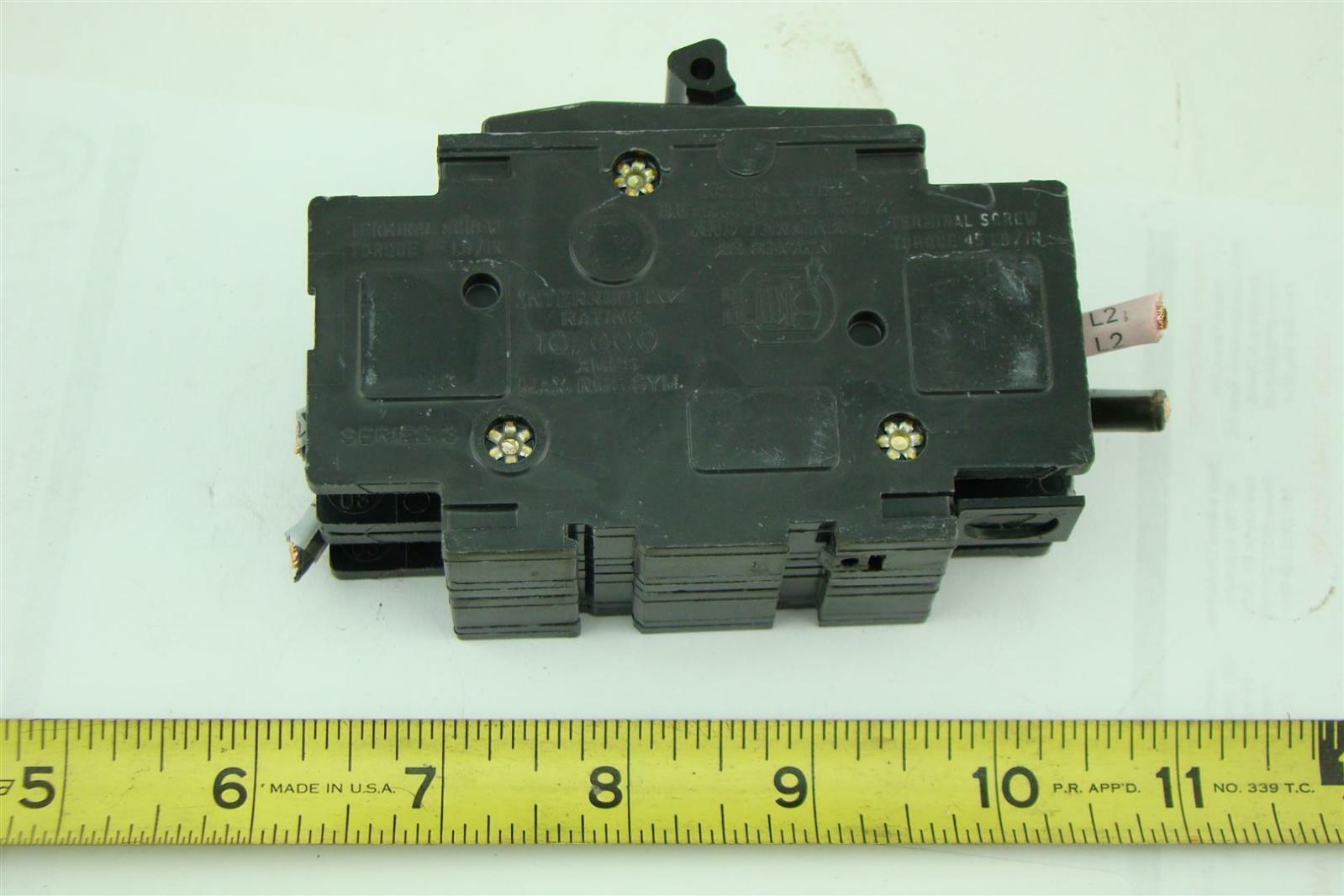 Square D 30a Din Rail Mount 120/240V Breaker 30A 2P eBay