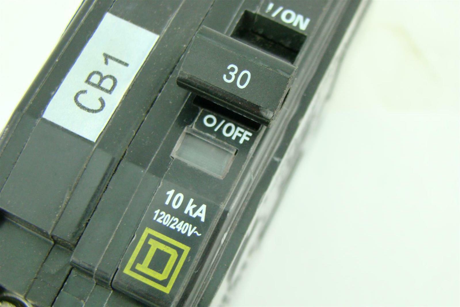 Square D 30a Din Rail Mount 120/240V Breaker 30A 2P eBay