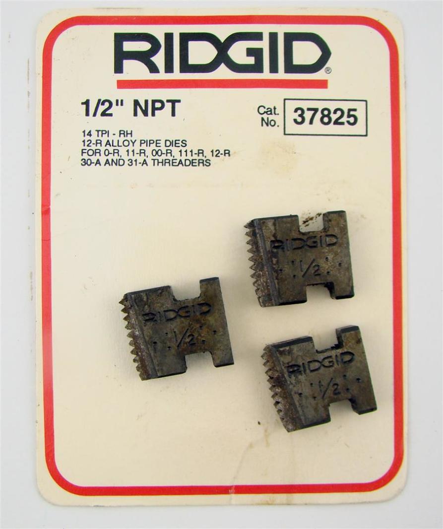Ridgid 1/2" Pipe Die 37825 eBay