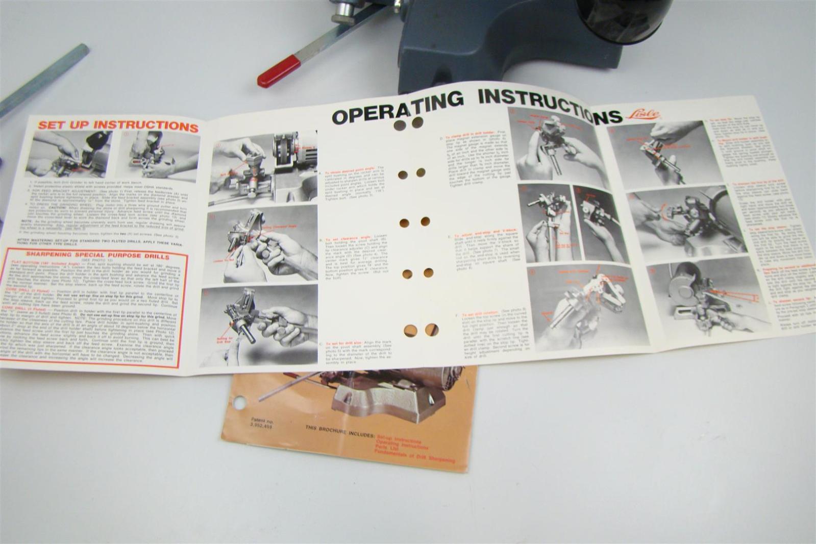 Lisle Drill Grinder 91000 Sharpens 1/8"upto 11/4" eBay