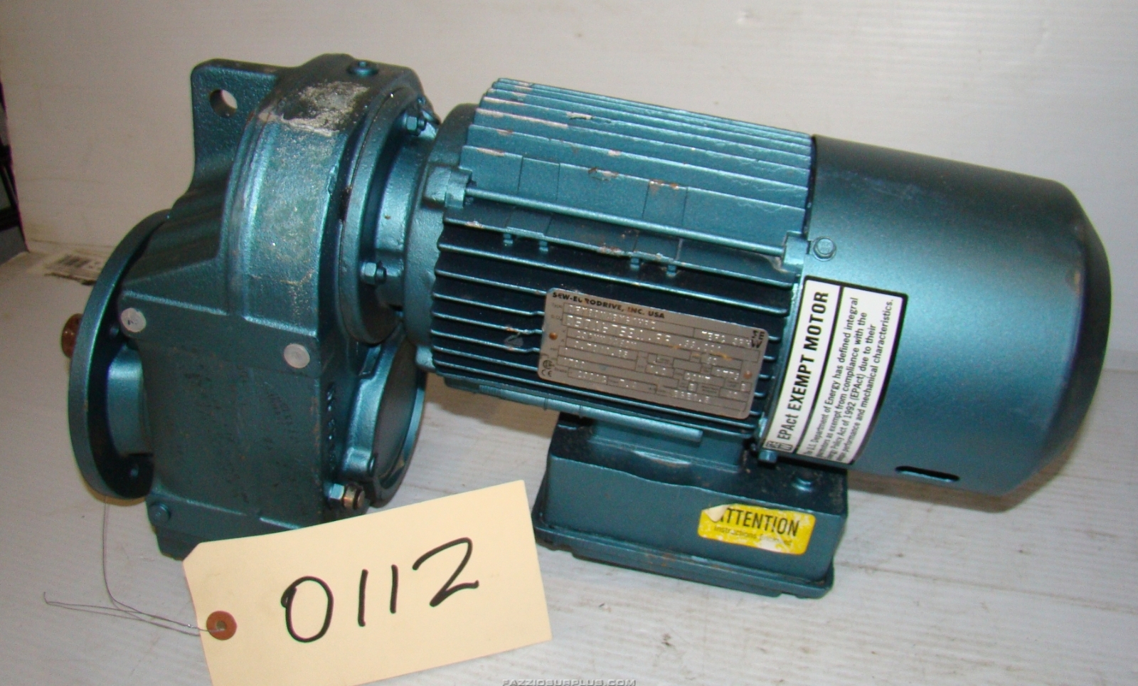 SewEurodrive, 1HP Brake Motor 230/460v DFT80N4BMG1HRZ eBay