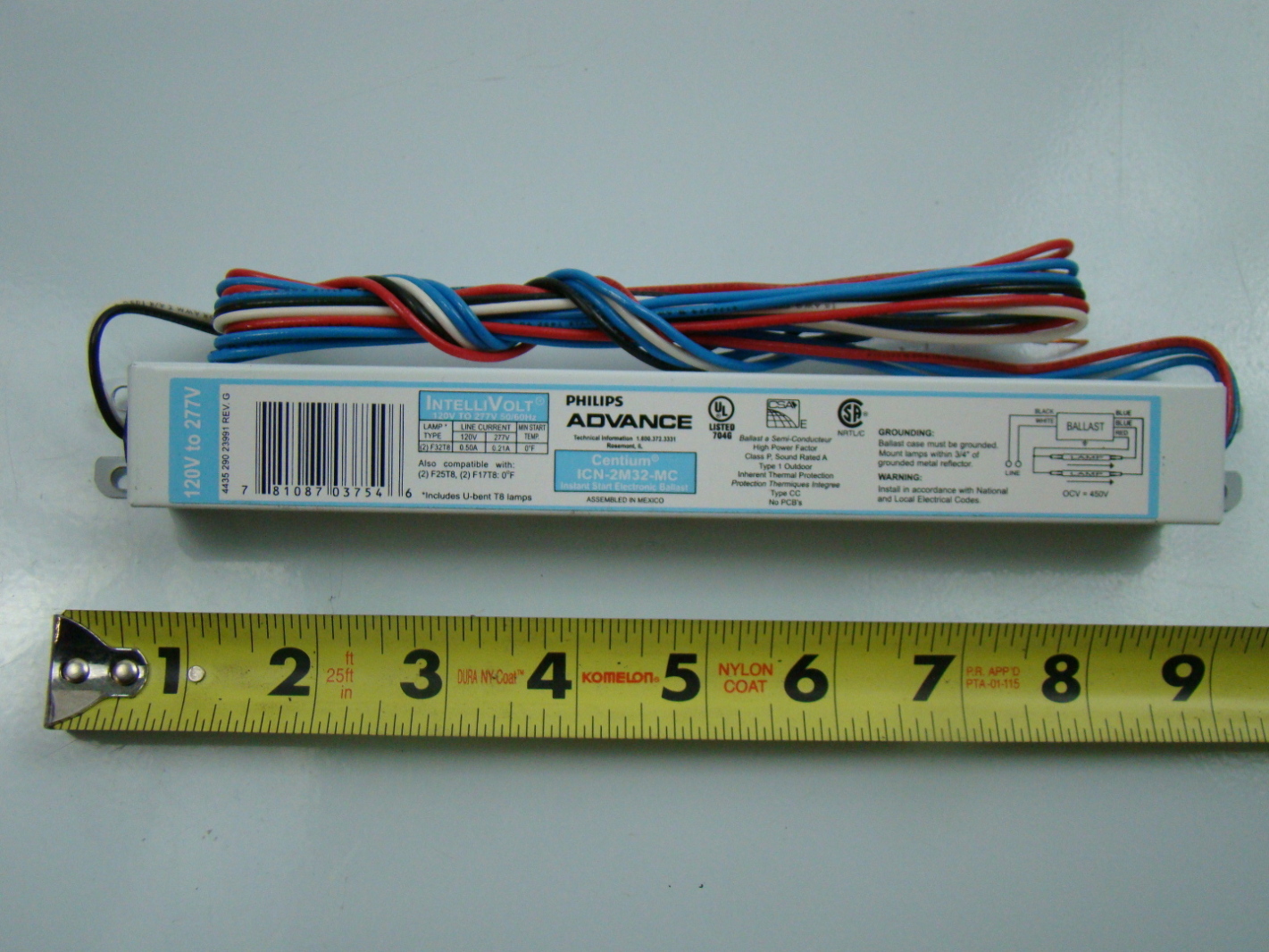 IntelliVolt Philips Advance F32t8 Ballast 120/277V ICN2M32MC