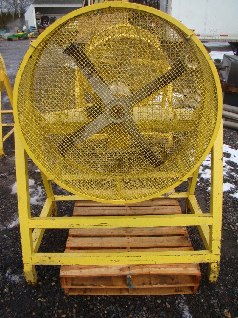 44" Narrow Blade Industrial Axial Fan with Baldor 5 HP 3 Phase Electric