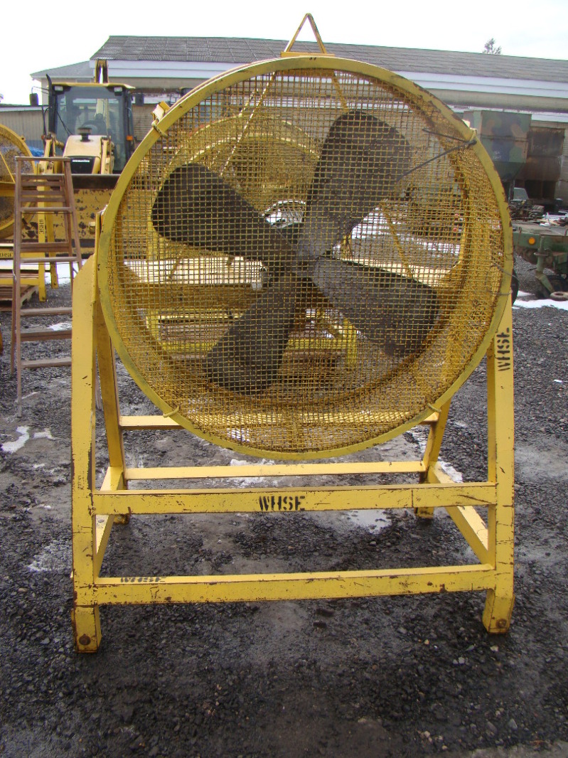 44" 4 Blade Industrial Axial Fan with Lincoln 5 HP 3 Phase Electric