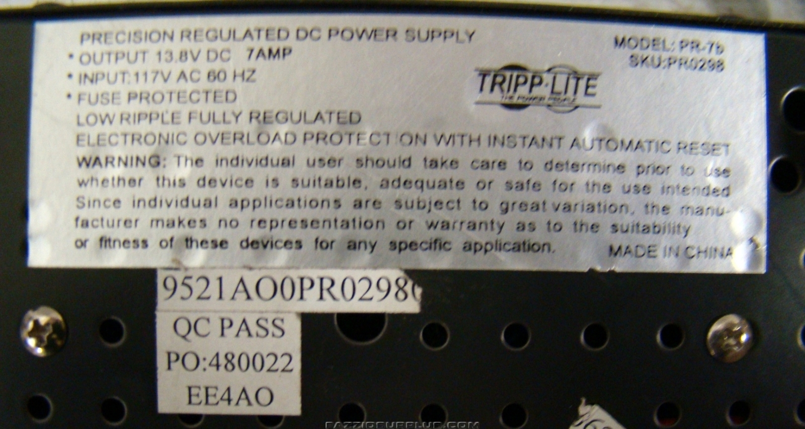 TrippLite, regulated DC power supply PR7b eBay
