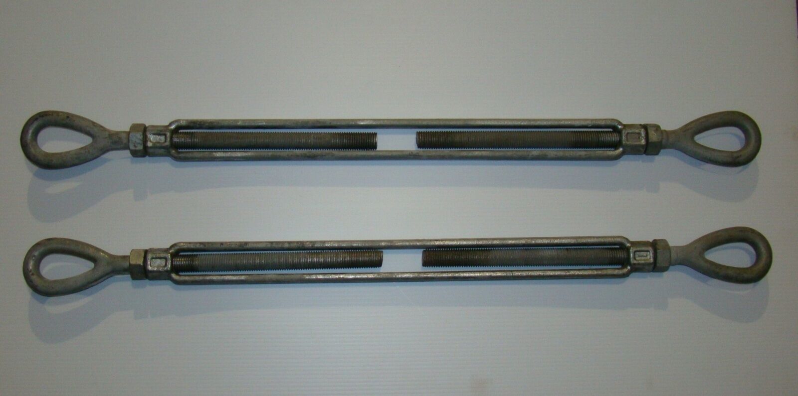 Pair Turnbuckles 1" x 24" Galvanized Eye x Eye eBay