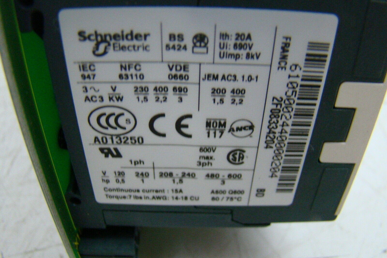 Schneider 690V Schaltplan L 25 - WSE A013250