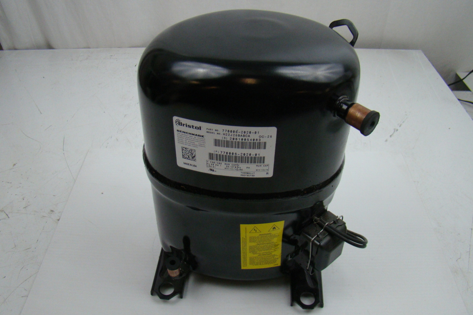 Bristol Compressor V230/208 PH1 H22J25BABCA 770006202001