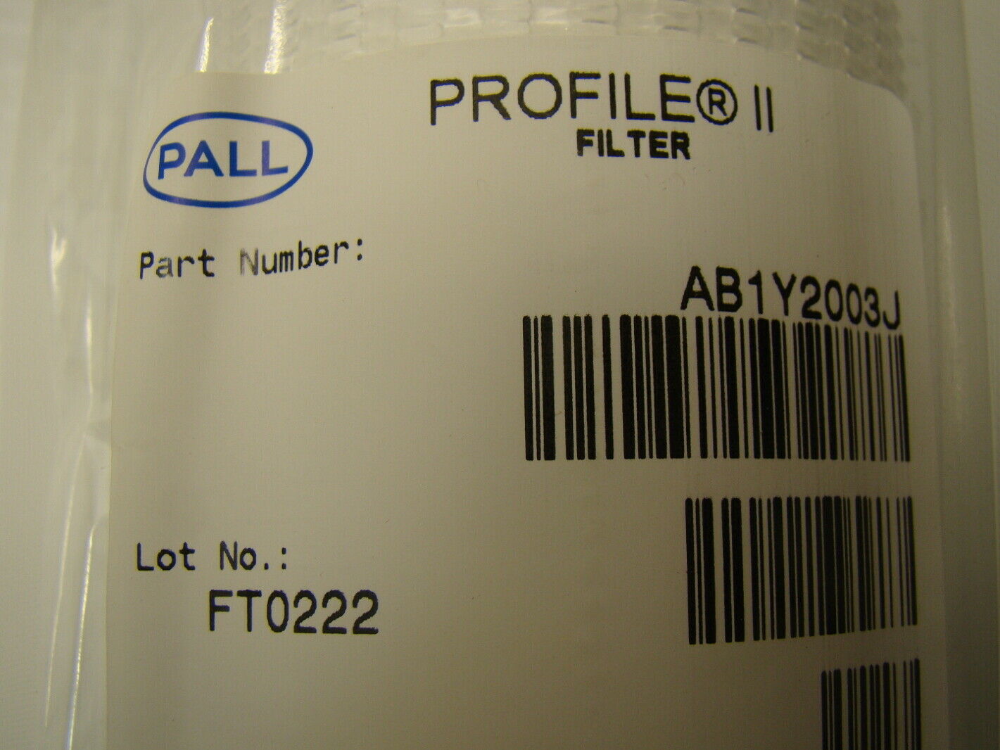 Pall 10" Filter Cartidge AB1Y2003J