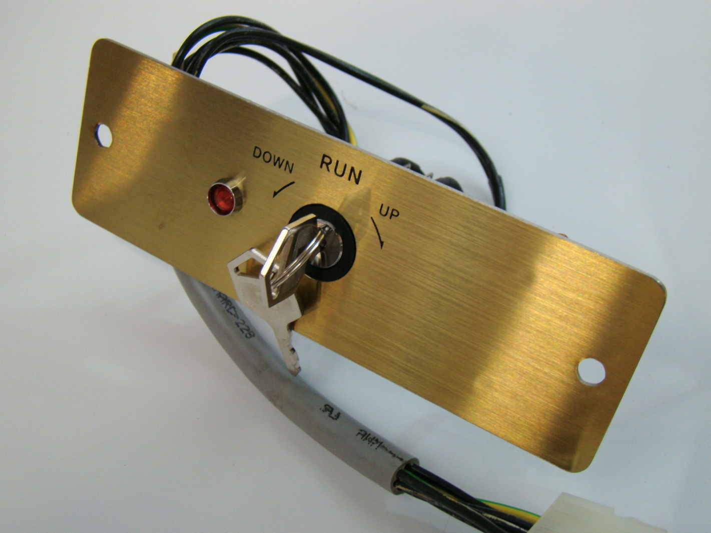 2 Position Elevator Key Switch Assembly Brass Face Plate AH165J1E eBay