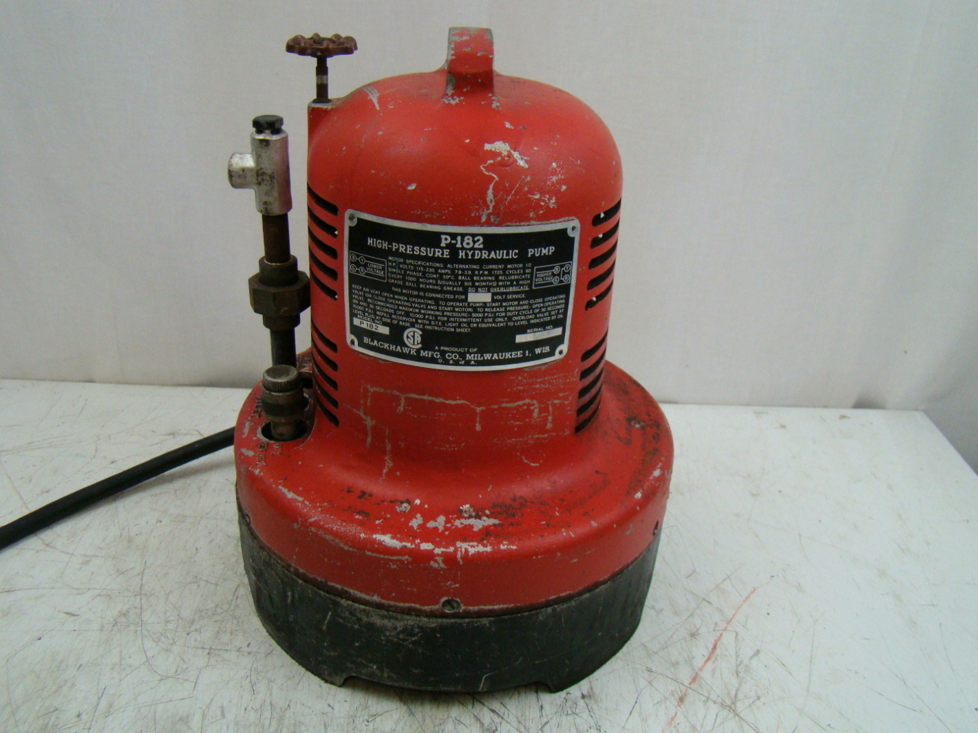 Blackhawk High Pressure Hydraulic Pump P182 eBay