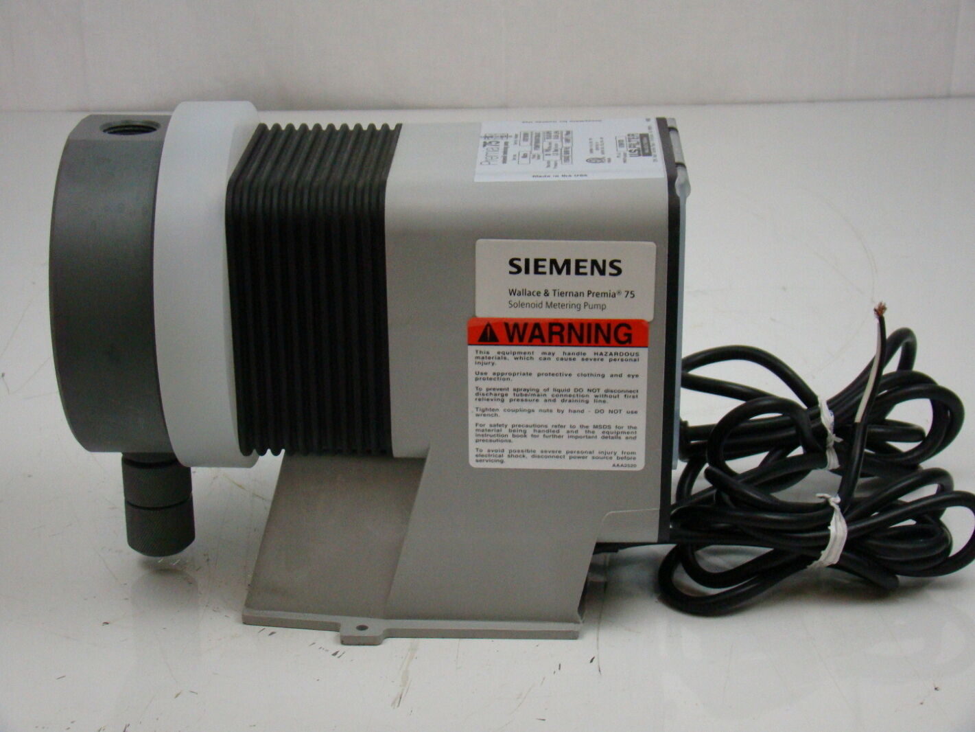 Premia 75 Solenoid Metering Pump P75MP79RAWTCBAXX | Joseph Fazzio, Incorporated