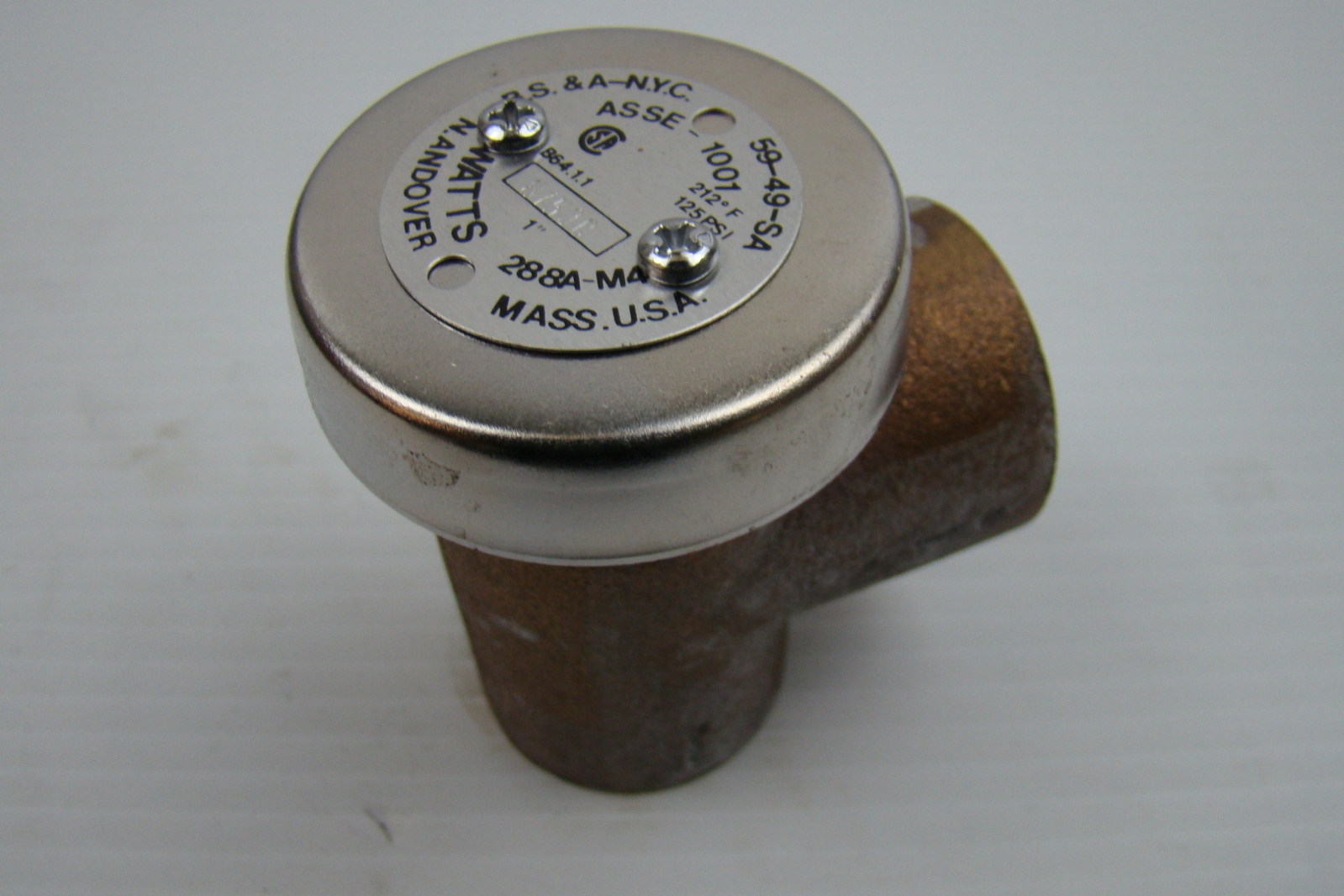 B.S. & AN.Y.C. AntiSiphon Vacuum Breaker Watts Regulator 1/4"3