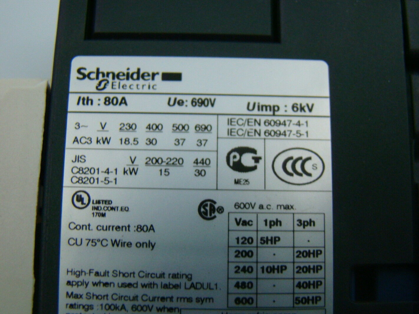 schneider electric tesys d 3p everlink ac contactor ac3 65a iec lc1d65ag7 ebay schneider electric tesys d 3p everlink ac contactor ac3 65a iec lc1d65ag7 ebay