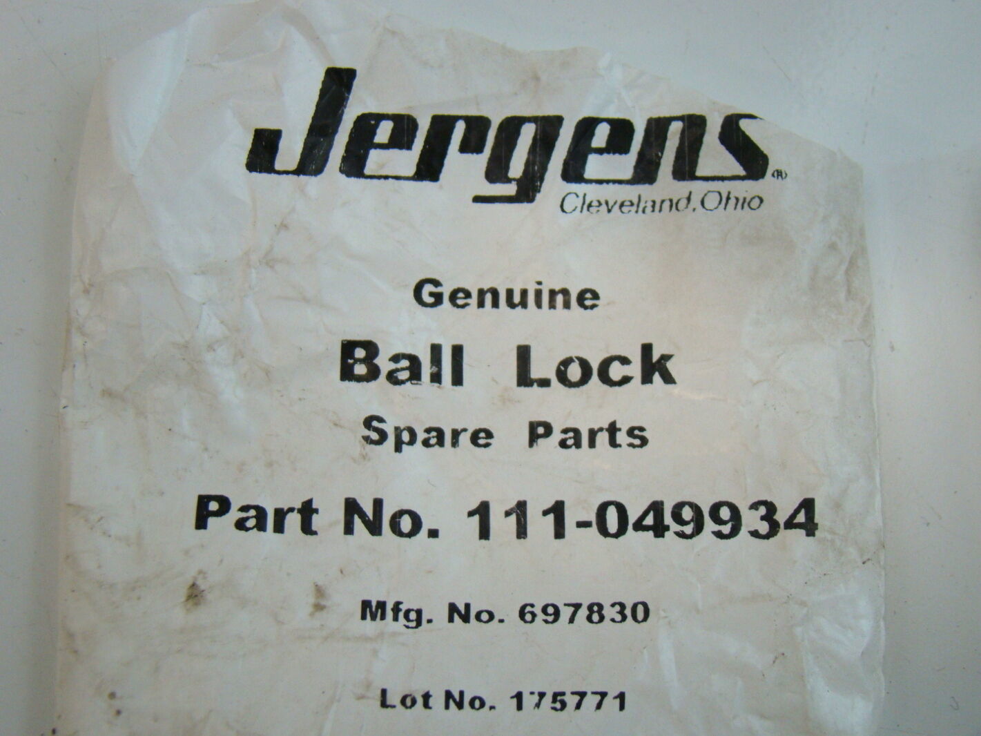 Jergens Ball Lock Spare Parts 111049934 eBay
