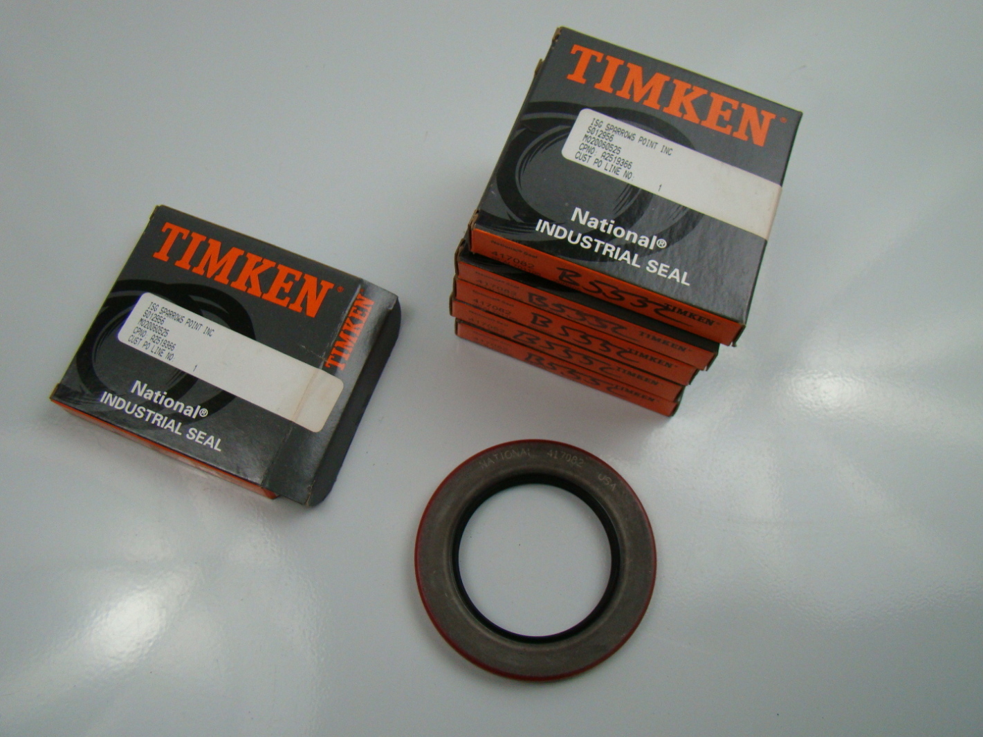 (6) Timken National Oil Seal 4.008" x 2.625" x 0.375" 417082