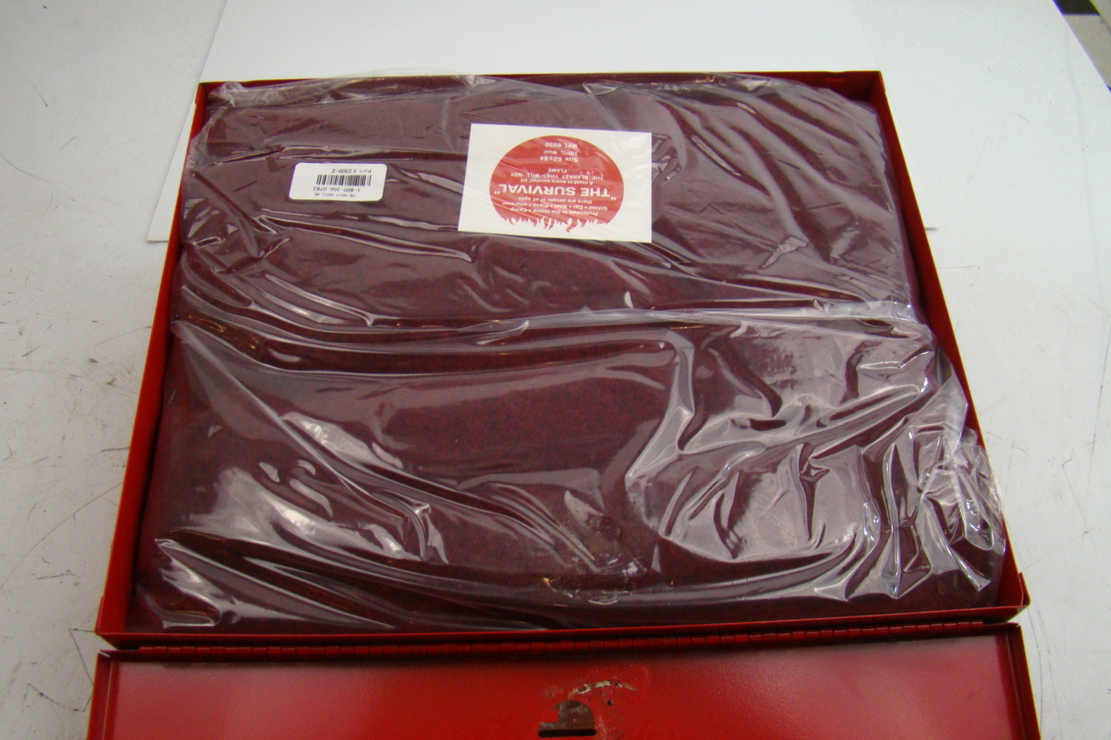 "Lab Safety Supply 62x84 Fire Blanket 2300"