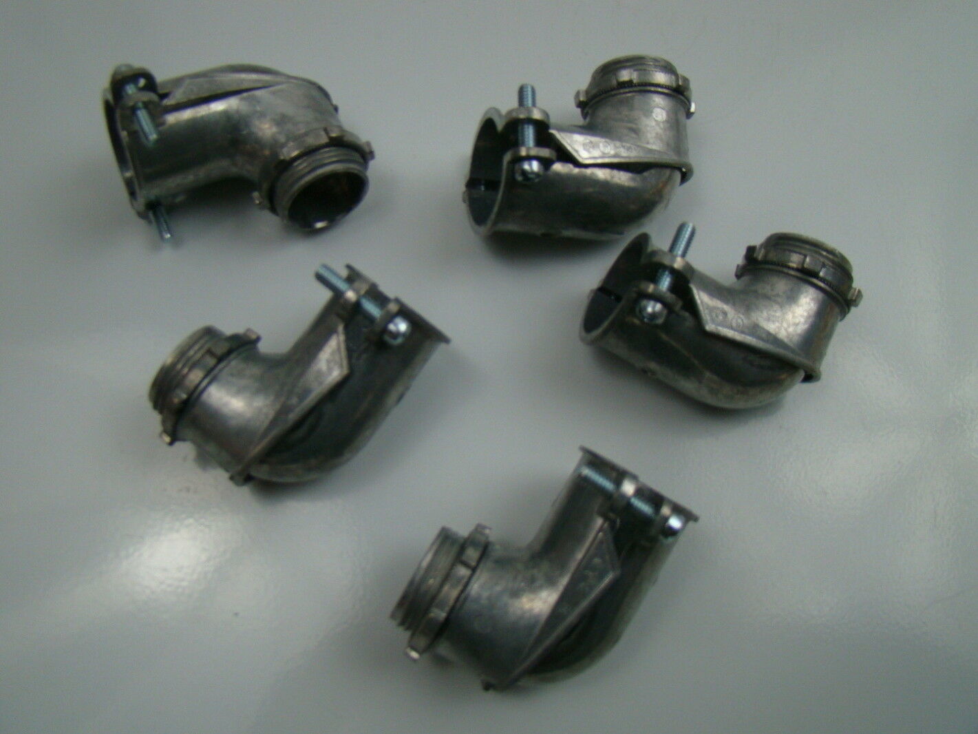 Box of 5 EGS Neer 1" Metal Conduit Angle Connector AC97 eBay