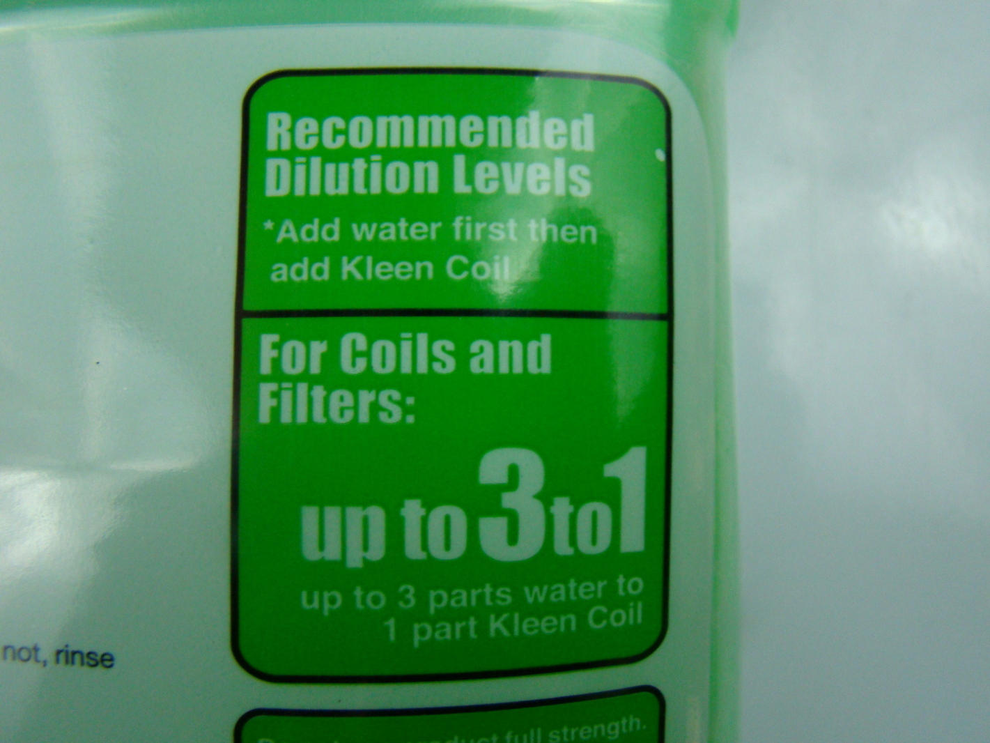 Kleen Coil 1 Gallon Evaporator Coil Cleaner Concentrate KN1GN eBay