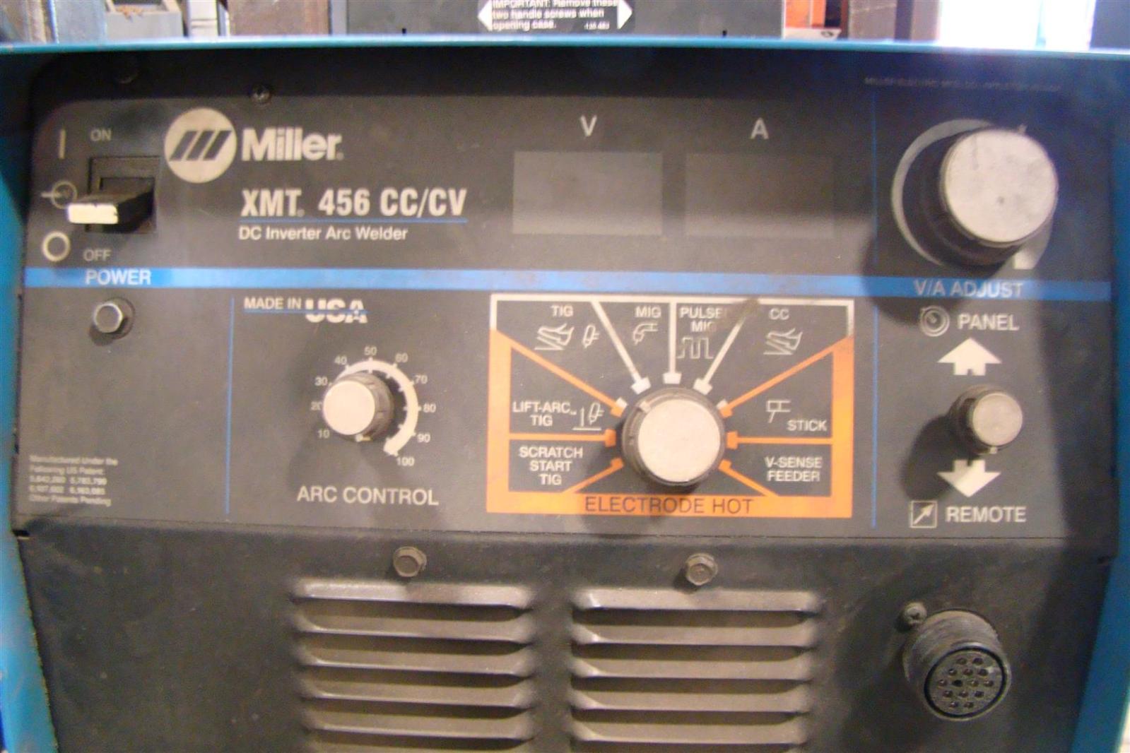 Miller XMT 456 CC/CV DC Welder with 70 Series D74DX Dual Gun Mig Feeder 230/460 eBay